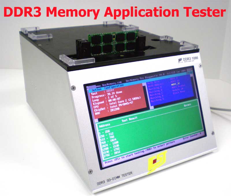 CST Tester Automatic DIMM SODIMM Company Provides Memory Solution